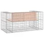 Gabion design garden bench Douglas fir wood 143x71x65.5cm by vidaXL, garden benches - Ref: Foro24-834378, Price: 157,34 €, Di...