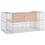 Gabionen-Design-Gartenbank aus Douglasienholz, 143 x 71 x 65,5 cm von vidaXL, Gartenbänke - Ref: Foro24-834378, Preis: 159,77...