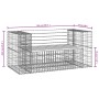 Gabionen-Design-Gartenbank aus Douglasienholz, 143 x 71 x 65,5 cm von vidaXL, Gartenbänke - Ref: Foro24-834378, Preis: 159,77...