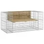 Gartenbank mit Gabionen aus imprägniertem Kiefernholz 143x71x65,5 cm von vidaXL, Gartenbänke - Ref: Foro24-834379, Preis: 169...