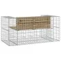 Garden bench with gabions impregnated pine wood 143x71x65.5 cm by vidaXL, garden benches - Ref: Foro24-834379, Price: 169,06 ...