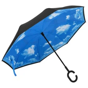 Schwarzer Regenschirm mit C-förmigem Griff, 108 cm von vidaXL, Regenschirm - Ref: Foro24-149142, Preis: 15,54 €, Rabatt: %