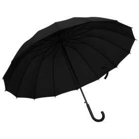 Paraguas automático negro 120 cm