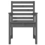 Gartenstühle 2 Stück massives Kiefernholz grau 60x48x91 cm von vidaXL, Gartenstühle - Ref: Foro24-824055, Preis: 92,37 €, Rab...
