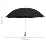 Schwarzer Regenschirm 130 cm von vidaXL, Regenschirm - Ref: Foro24-149140, Preis: 22,65 €, Rabatt: %