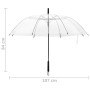 Transparenter Regenschirm 107 cm von vidaXL, Regenschirm - Ref: Foro24-149141, Preis: 17,94 €, Rabatt: %
