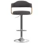 Barhocker, 2 Einheiten, gebogenes Holz, dunkelgrau und Stoff von vidaXL, Küchenhocker - Ref: Foro24-327338, Preis: 195,11 €, ...