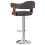 Barhocker, 2 Einheiten, gebogenes Holz, dunkelgrau und Stoff von vidaXL, Küchenhocker - Ref: Foro24-327338, Preis: 195,11 €, ...