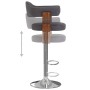 Barhocker, 2 Einheiten, gebogenes Holz, dunkelgrau und Stoff von vidaXL, Küchenhocker - Ref: Foro24-327338, Preis: 191,08 €, ...