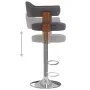 Barhocker, 2 Einheiten, gebogenes Holz, dunkelgrau und Stoff von vidaXL, Küchenhocker - Ref: Foro24-327338, Preis: 195,11 €, ...