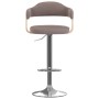 Bar stools 2 units gray taupe curved wood and fabric by vidaXL, Kitchen stools - Ref: Foro24-327339, Price: 201,33 €, Discoun...