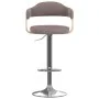 Barhocker 2 Einheiten aus gebogenem Holz und Stoff in Grau-Taupe von vidaXL, Küchenhocker - Ref: Foro24-327339, Preis: 188,08...