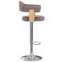 Bar stools 2 units gray taupe curved wood and fabric by vidaXL, Kitchen stools - Ref: Foro24-327339, Price: 188,08 €, Discoun...