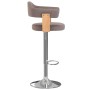 Barhocker 2 Einheiten aus gebogenem Holz und Stoff in Grau-Taupe von vidaXL, Küchenhocker - Ref: Foro24-327339, Preis: 201,33...