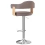 Barhocker 2 Einheiten aus gebogenem Holz und Stoff in Grau-Taupe von vidaXL, Küchenhocker - Ref: Foro24-327339, Preis: 188,08...