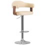 Küchenhocker 2 Stück Kunstleder gebogene Holzbeine Creme von vidaXL, Küchenhocker - Ref: Foro24-327335, Preis: 203,74 €, Raba...