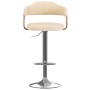 Küchenhocker 2 Stück Kunstleder gebogene Holzbeine Creme von vidaXL, Küchenhocker - Ref: Foro24-327335, Preis: 203,74 €, Raba...