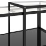 Mesita de centro 2 piezas vidrio templado negro de vidaXL, Mesas auxiliares - Ref: Foro24-331614, Precio: 111,74 €, Descuento: %