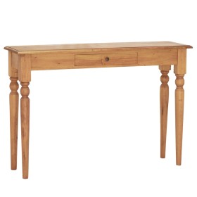 Mesa consola de madera maciza de caoba 110x30x75 cm