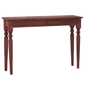 Mesa consola clásica de madera maciza caoba marrón 110x30x75cm