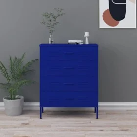 Dark blue steel drawer cabinet 80x35x101.5 cm by vidaXL, Drawers - Ref: Foro24-336199, Price: 189,17 €, Discount: %