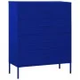 Dark blue steel drawer cabinet 80x35x101.5 cm by vidaXL, Drawers - Ref: Foro24-336199, Price: 188,83 €, Discount: %