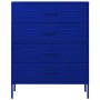 Armario de cajones de acero azul oscuro 80x35x101,5 cm | Foro24.es | Tu tienda online para hogar, jardín y más Foro24.es
