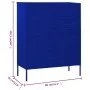 Dark blue steel drawer cabinet 80x35x101.5 cm by vidaXL, Drawers - Ref: Foro24-336199, Price: 188,83 €, Discount: %