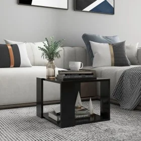 Mesa de centro de madera contrachapada negro 40x40x30 cm de vidaXL, Mesas de centro - Ref: Foro24-806311, Precio: 24,22 €, De...
