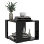 Mesa de centro de madera contrachapada negro 40x40x30 cm de vidaXL, Mesas de centro - Ref: Foro24-806311, Precio: 24,22 €, De...