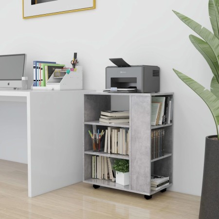 Betongrauer Sperrholz-Rollschrank 60x35x75 cm von vidaXL, Schließfächer und Lagerschränke - Ref: Foro24-808453, Preis: 59,41 ...