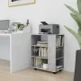 Concrete gray plywood wheeled wardrobe 60x35x75 cm by vidaXL, Lockers and storage cabinets - Ref: Foro24-808453, Price: 59,41...