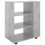Betongrauer Sperrholz-Rollschrank 60x35x75 cm von vidaXL, Schließfächer und Lagerschränke - Ref: Foro24-808453, Preis: 58,49 ...