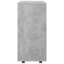 Betongrauer Sperrholz-Rollschrank 60x35x75 cm von vidaXL, Schließfächer und Lagerschränke - Ref: Foro24-808453, Preis: 59,41 ...