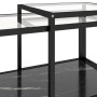 Center table 2 pieces black tempered glass by vidaXL, Side tables - Ref: Foro24-331615, Price: 113,99 €, Discount: %