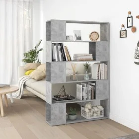 Bookshelf separator in gray concrete plywood 100x24x155 cm by vidaXL, Bookcases and shelves - Ref: Foro24-809201, Price: 69,8...