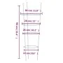 Gartenpflanzenstützen mit 4 Ringen 5 Stück grüner Stahl 90 cm von vidaXL, Spaliere und Pflanzenstützen - Ref: Foro24-319375, ...