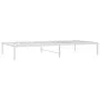 Bettgestell aus weißem Metall, 100 x 200 cm von vidaXL, Betten und Lattenroste - Ref: Foro24-350908, Preis: 76,77 €, Rabatt: %