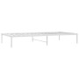 Estructura de cama de metal blanca 100x200 cm de vidaXL, Camas y somieres - Ref: Foro24-350908, Precio: 78,27 €, Descuento: %