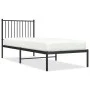 Bettgestell mit schwarzem Metallkopfteil 80x200 cm von vidaXL, Betten und Lattenroste - Ref: Foro24-350855, Preis: 61,86 €, R...