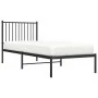 Bettgestell mit schwarzem Metallkopfteil 80x200 cm von vidaXL, Betten und Lattenroste - Ref: Foro24-350855, Preis: 61,86 €, R...