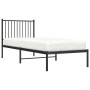 Estructura de cama con cabecero metal negro 80x200 cm de vidaXL, Camas y somieres - Ref: Foro24-350855, Precio: 61,81 €, Desc...
