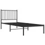 Bettgestell mit schwarzem Metallkopfteil 80x200 cm von vidaXL, Betten und Lattenroste - Ref: Foro24-350855, Preis: 61,86 €, R...