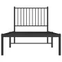 Bettgestell mit schwarzem Metallkopfteil 80x200 cm von vidaXL, Betten und Lattenroste - Ref: Foro24-350855, Preis: 61,86 €, R...