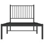 Estructura de cama con cabecero metal negro 80x200 cm de vidaXL, Camas y somieres - Ref: Foro24-350855, Precio: 61,81 €, Desc...