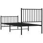 Bettgestell mit Kopfteil und Fußteil aus schwarzem Metall 80x200 cm von vidaXL, Betten und Lattenroste - Ref: Foro24-350873, ...