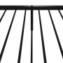 Bed frame with headboard and black metal footboard 80x200 cm by vidaXL, Beds and slatted bases - Ref: Foro24-350873, Price: 7...