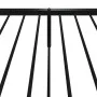 Estructura de cama con cabecero y estribo metal negro 80x200 cm de vidaXL, Camas y somieres - Ref: Foro24-350873, Precio: 71,...