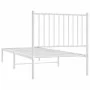 Estructura de cama de metal con cabecero blanco 80x200 cm de vidaXL, Camas y somieres - Ref: Foro24-350922, Precio: 67,97 €, ...