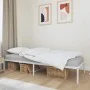 Estructura de cama metal blanco 75x190 cm de vidaXL, Camas y somieres - Ref: Foro24-350903, Precio: 62,90 €, Descuento: %